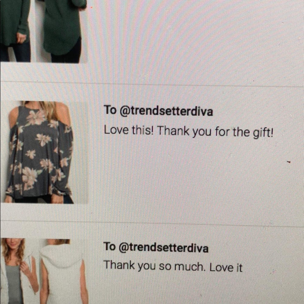 GRAY FLORAL TOP - Picture 7 of 8